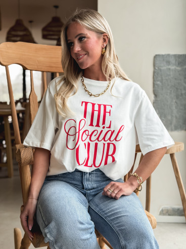 T-shirt "the social club" - Blanc