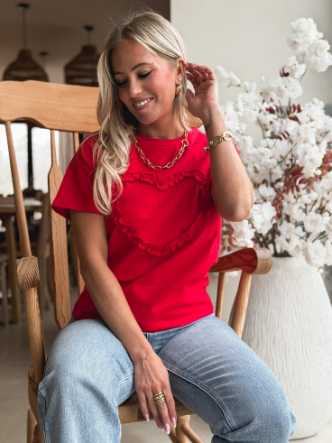T-shirt Lova - Rouge