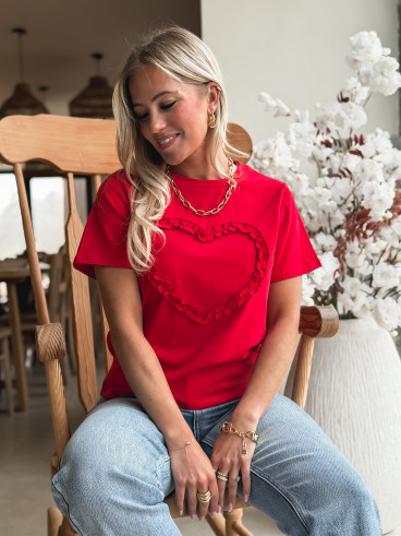 T-shirt Lova - Rouge