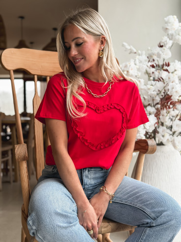 T-shirt Lova - Rouge