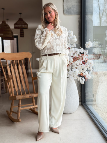 Pantalon Milane - Ecru
