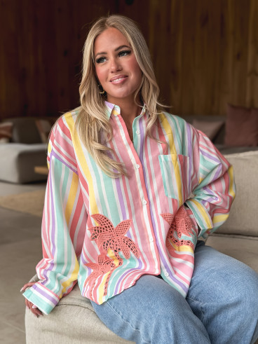 Chemise Lignée Majorque - Multicolore