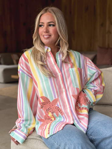 Chemise Lignée Majorque - Multicolore