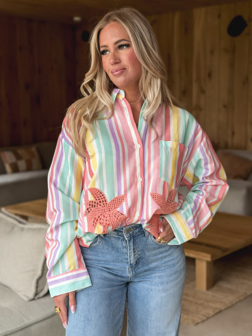 Chemise Lignée Majorque - Multicolore