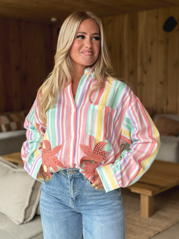 Chemise Lignée Majorque - Multicolore