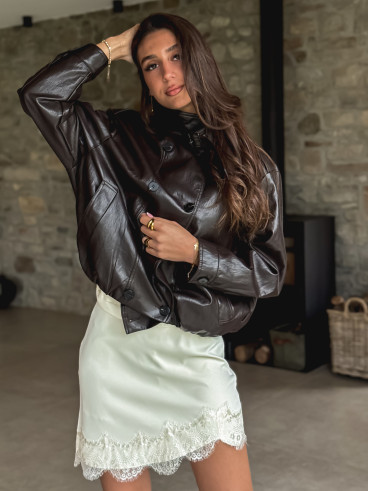 Jupe short Amaïa - Ecru Jupe short Amaïa - Ecru