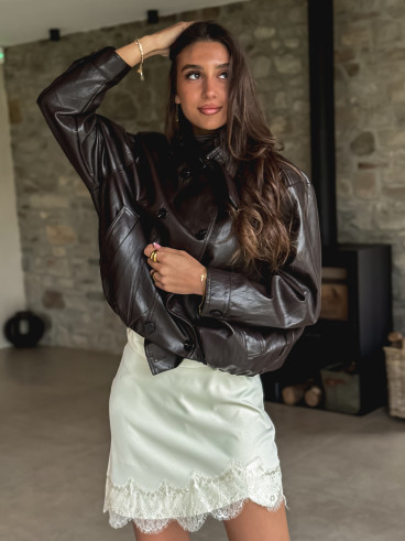 Jupe short Amaïa - Ecru Jupe short Amaïa - Ecru