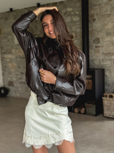 Jupe short Amaïa - Ecru Jupe short Amaïa - Ecru