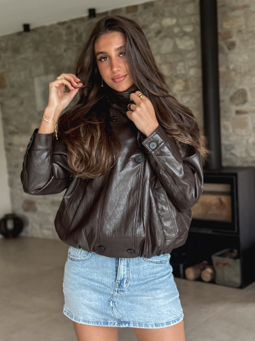 Jupe short en jeans Rosaria - Bleu clair