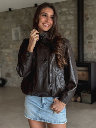 Jupe short en jeans Rosaria - Bleu clair