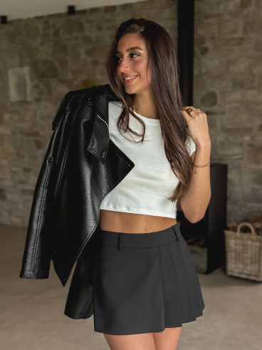 Jupe short Shéryne - Noir