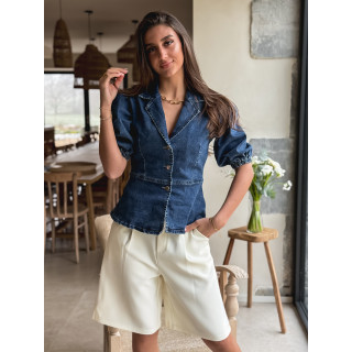 Blouse en jeans Livadia - Bleu