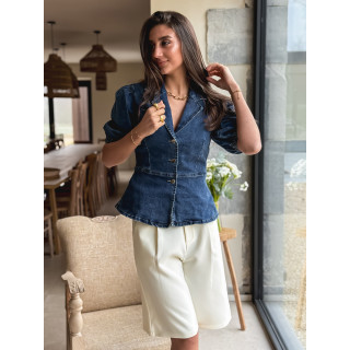 Blouse en jeans Livadia - Bleu