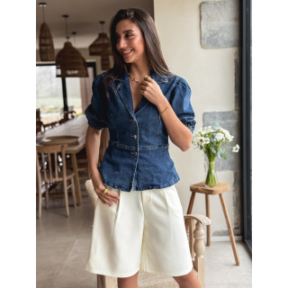 Blouse en jeans Livadia - Bleu