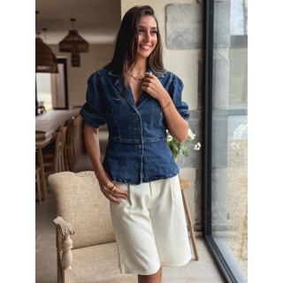 Blouse en jeans Livadia - Bleu