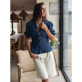 Blouse en jeans Livadia - Bleu