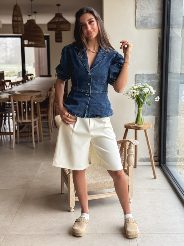 Blouse en jeans Livadia - Bleu