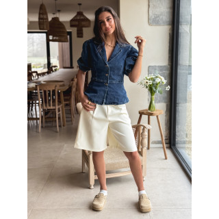 Blouse en jeans Livadia - Bleu