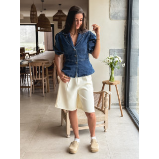 Blouse en jeans Livadia - Bleu