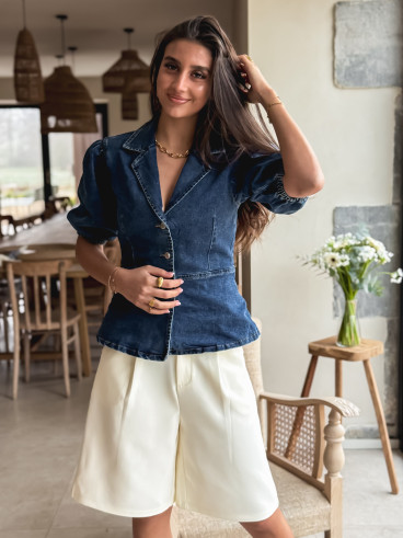Blouse en jeans Livadia - Bleu