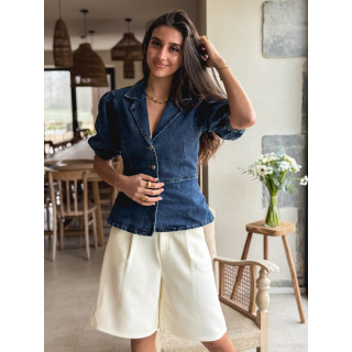 Blouse en jeans Livadia - Bleu
