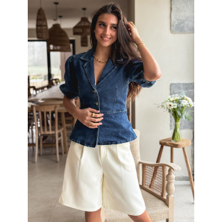 Blouse en jeans Livadia - Bleu