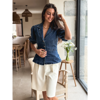Blouse en jeans Livadia - Bleu