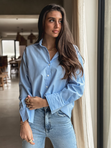 Chemise Salima -Bleu ciel