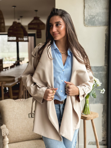 Trench court Joëlla - Beige