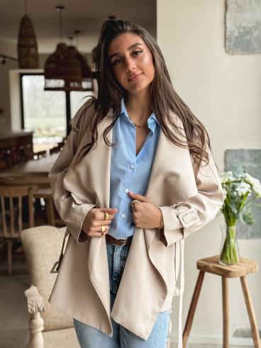 Trench court Joëlla - Beige