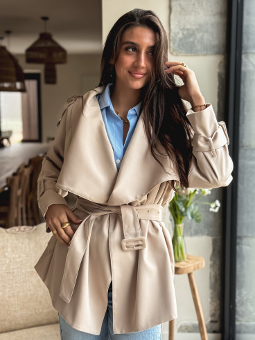 Trench court Joëlla - Beige