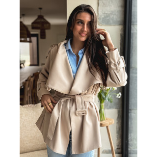 Trench court Joëlla - Beige