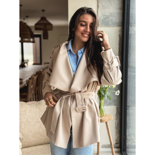 Trench court Joëlla - Beige