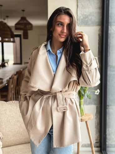 Trench court Joëlla - Beige