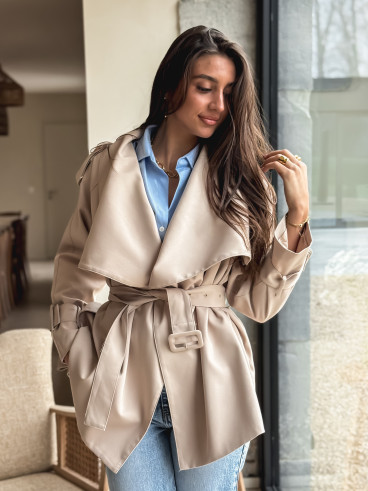 Trench court Joëlla - Beige
