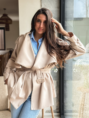 Trench court Joëlla - Beige