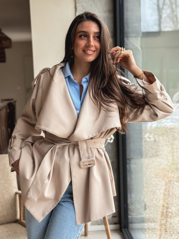 Trench court Joëlla - Beige
