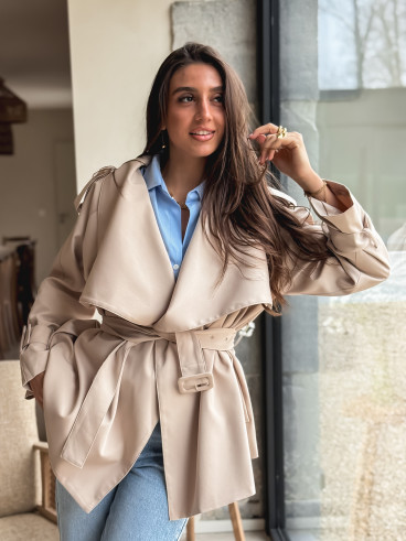 Trench court Joëlla - Beige