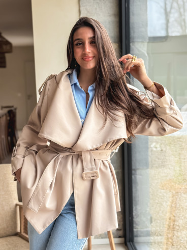 Trench court Joëlla - Beige
