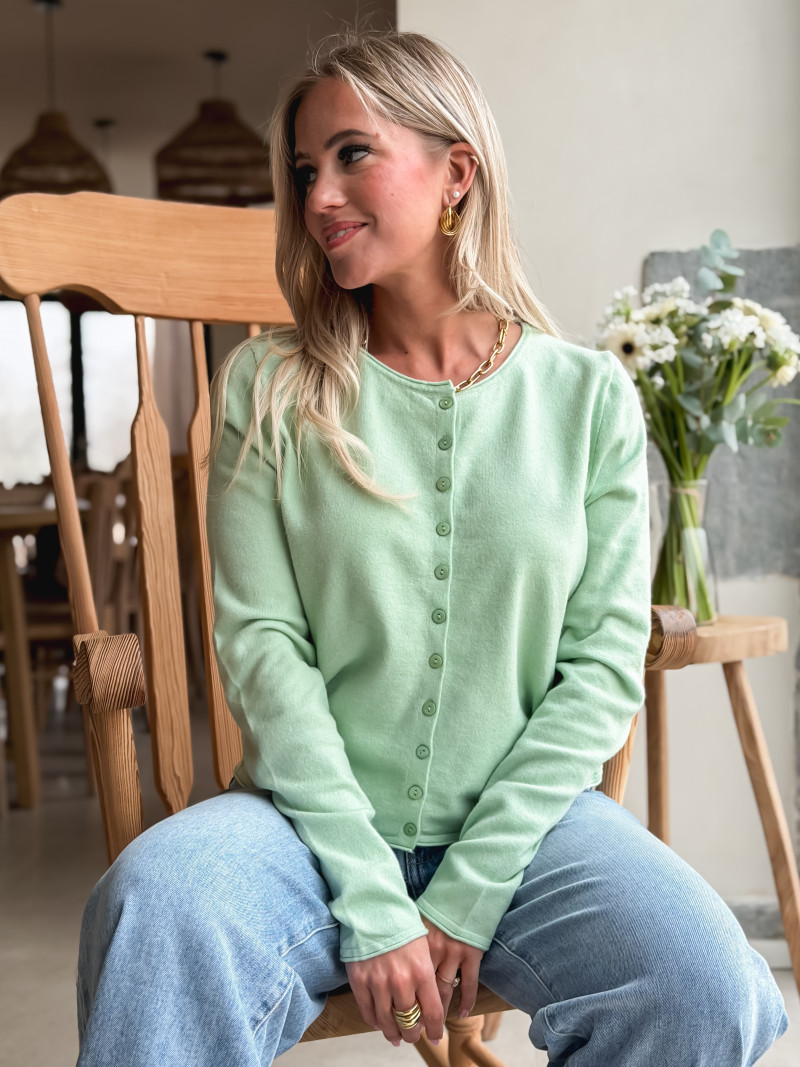 Gilet Florie - Vert menthe Gilet Florie - Vert menthe