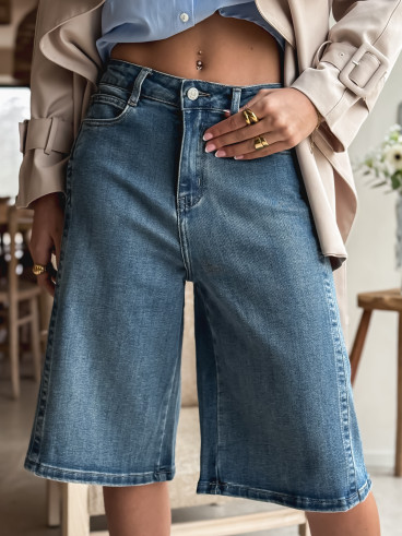 Bermuda en jeans Salomée - Bleu