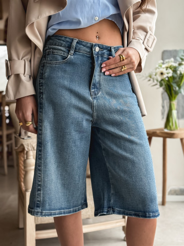 Bermuda en jeans Salomée - Bleu