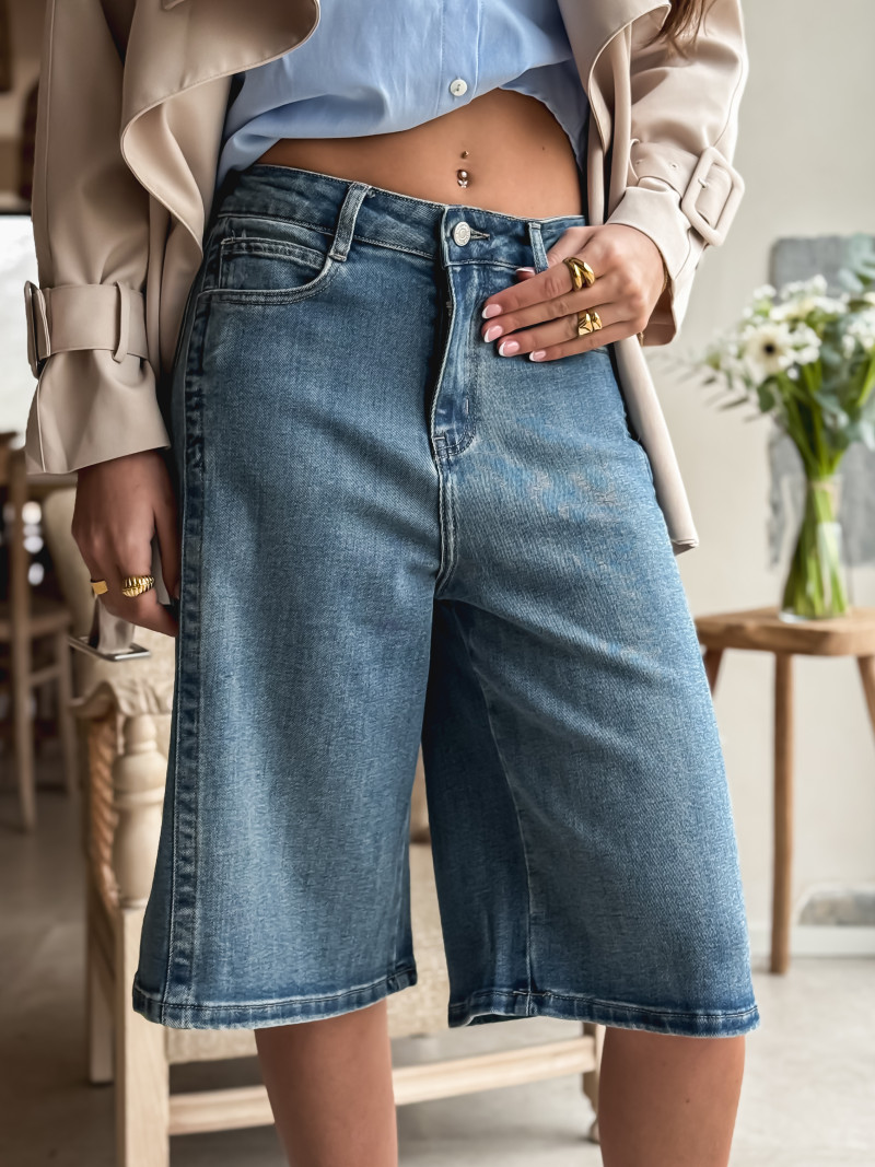 Bermuda en jeans Salomée - Bleu