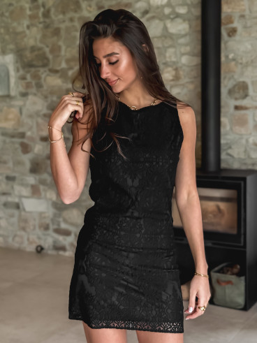 Robe courte Samya - Noir