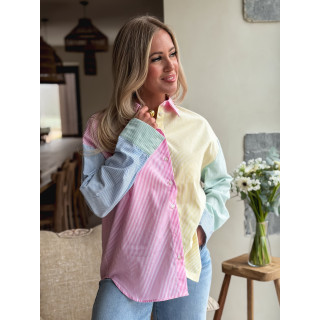 Chemise lignée Aïsha - Multicolore