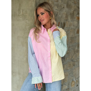 Chemise lignée Aïsha - Multicolore