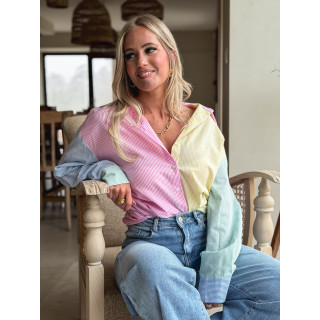 Chemise lignée Aïsha - Multicolore