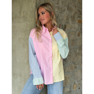 Chemise lignée Aïsha - Multicolore