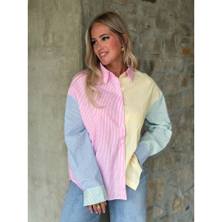 Chemise lignée Aïsha - Multicolore