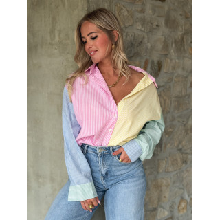 Chemise lignée Aïsha - Multicolore